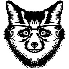 Fox In Glasses