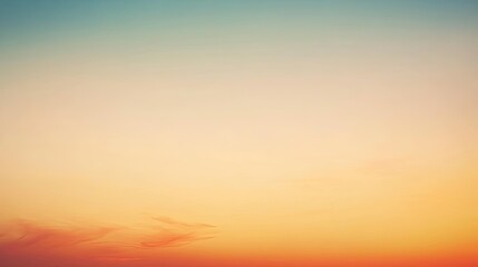 Fototapeta premium Gradient blur Overlay Orange Sky Evening Sunset Sunrise Pastel Soft Effect Background Pattern 