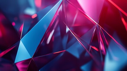 Abstract Design with Lines, Triangles and Colorful Background for Cinematic Lighting Generative AI