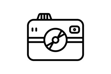 Camera icon. icon related to action plan. suitable for web site, app, user interfaces. line icon style