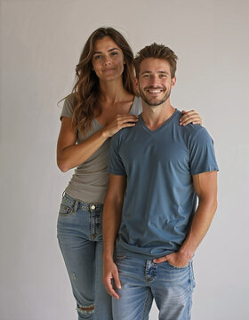 Tall woman and shorter man dating, relationship, height difference comparison concept, tall and short, tall girl beside a short man