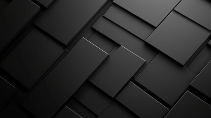 Minimalist Black Wall for Backgrounds and Textures Generative AI