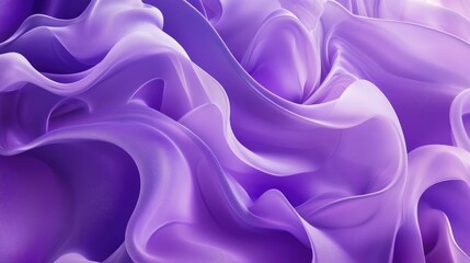 Obraz premium Flowing purple waves creating a luxurious and dynamic abstract background