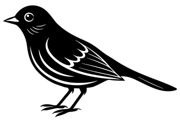 Obraz premium bird silhouette isolated on white