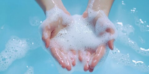 Fototapeta premium Handwashing with Soap
