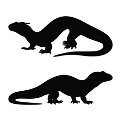 Komodo Dragon Vector of Reptile Species