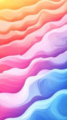 Fototapeta premium Colorful gradient background with a wavy texture. Abstract pattern of waves for design, banner, and wallpaper