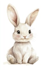 White Rabbit Watercolor