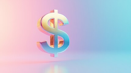 Obraz premium Floating Dollar Symbol