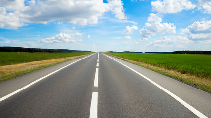 Fototapeta premium Abstract road to the sky landscape background 