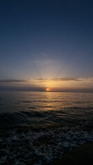 sunset over the sea