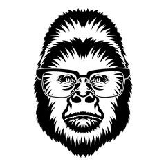 Gorilla In Glasses
