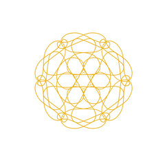 Flower mandala style for decorate 