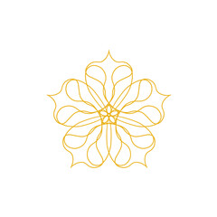 Flower mandala style for decorate 