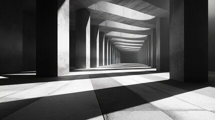 Abstract Concrete Architecture, Minimalist Design