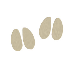 paw of cow  acrylic oilpaint style illustration