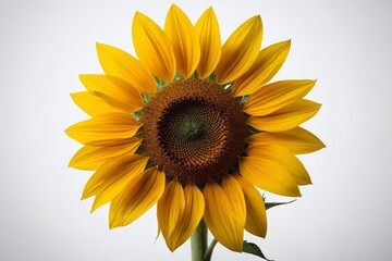 Fototapeta premium there is a sunflower that is in a vase on a table 