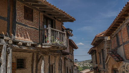 Calatañazor , Soria, España , detalles de la arquitectura Iglesia de Nuestra Señora del Castillo y Museo