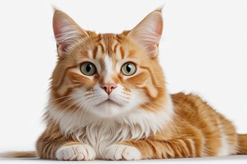 Obraz premium there is a cat that is laying down on the floor 