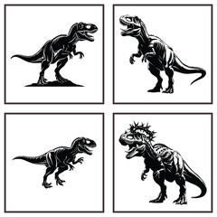 Dinosaur Clip Art of Reptile Species