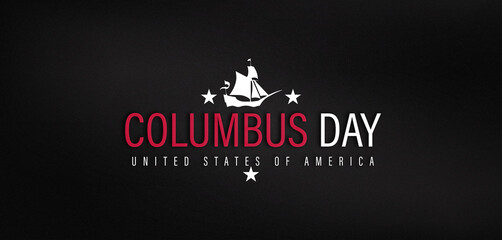 A depiction of Columbus Day in the USA, commemorating the historical voyage of Christopher Columbus