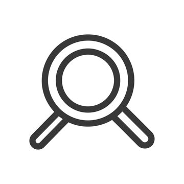 recommend clip art: Black and White Line Art Illustration of a Magnifying Glass