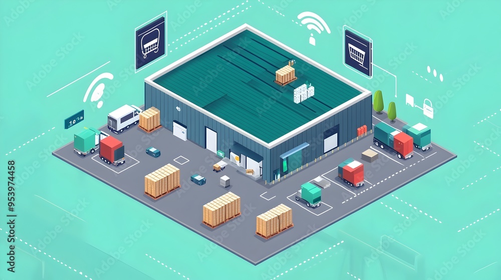Poster automated and intelligent warehousing system utilizing iot connectivity and analytics for optimized 