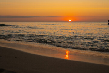 Fototapeta premium sunset on the beach