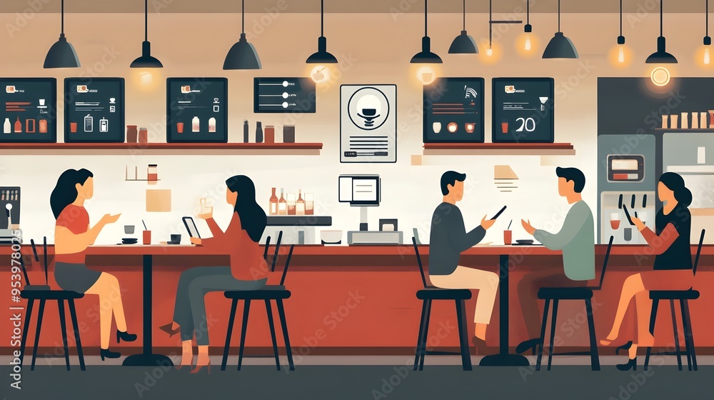 Poster iot powered restaurant reservation and seating management system streamlined digital platform for se