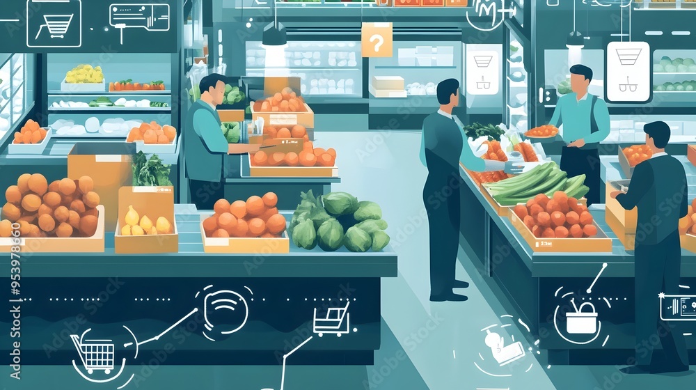Poster innovative iot based inventory management system empowering fresh market vendors with real time data