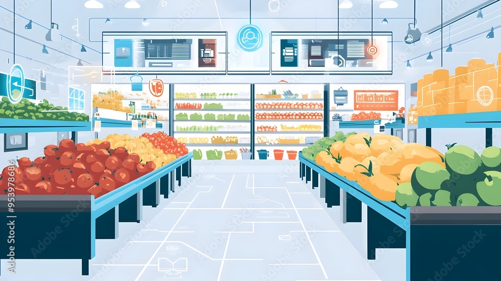 Poster innovative iot based inventory management system empowering fresh market vendors to optimize their s