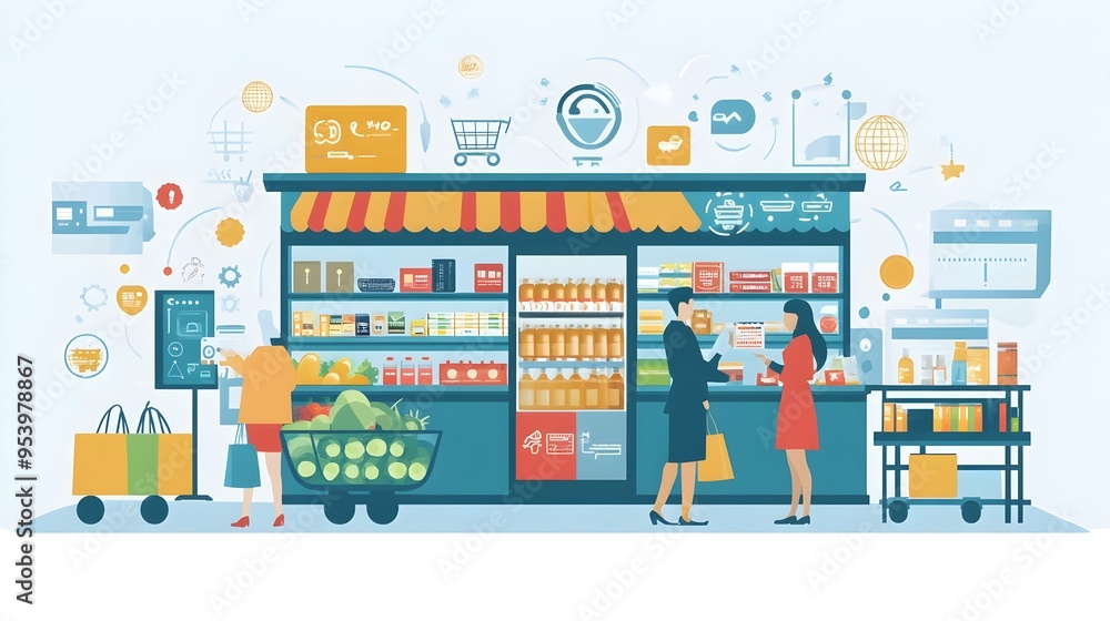 Poster innovative smart payment systems powered by iot technology enabling efficient and convenient transac