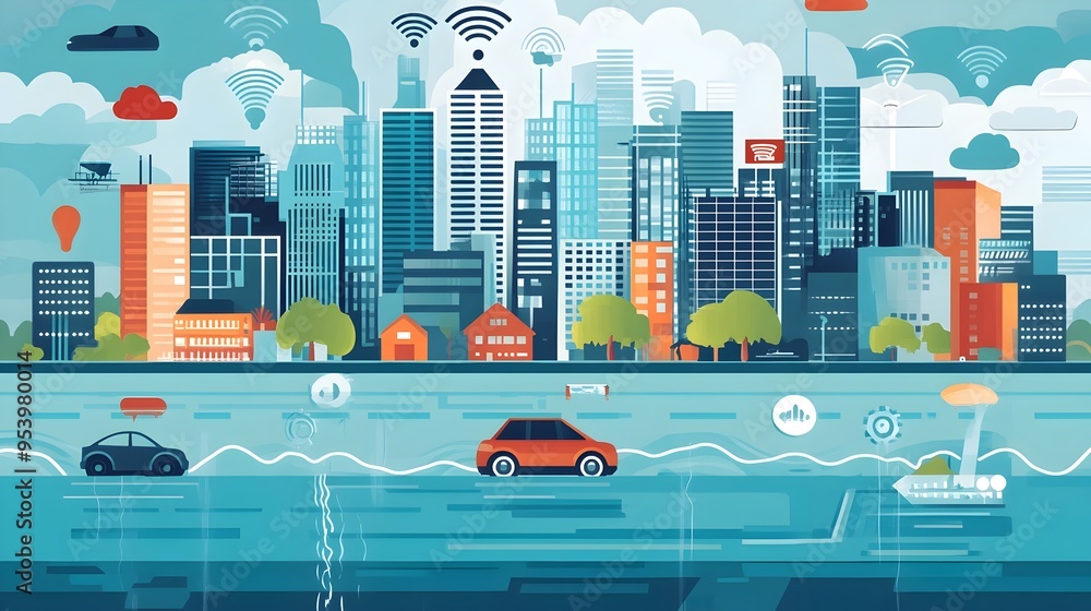 Aufkleber cutting edge iot powered flood early warning systems enabling disaster preparedness and resilience i