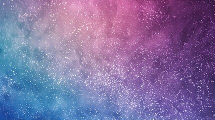 Fototapeta premium Cosmic texture with sparkling stars in pink and blue gradient. Galaxy and space concept for design