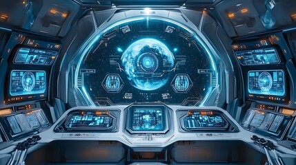 Spaceport featuring futuristic docking bays and cutting-edge spacecraft technologies
