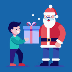 santa claus with gifts