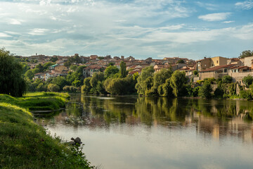La ville de Pont-du-Chateau en Auvergne en France
