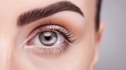 Obraz premium Closeup of a Woman's Eye with Makeup