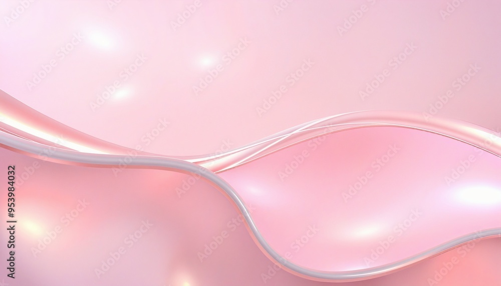 Poster elegant abstract shapes in vibrant colours isolated on transparent background