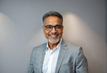 Confident Male Executive Portrait Isolated on Transparent Background