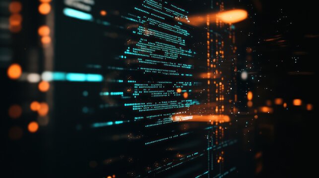 Abstract Digital Code Background