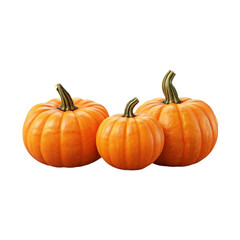 Fresh pumpkin isolated on a transparent background by AI generative. Thanksgiving day