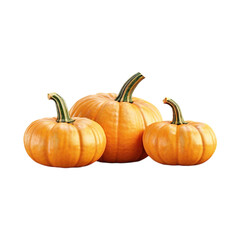 Obraz premium Fresh pumpkin isolated on a transparent background by AI generative. Thanksgiving day