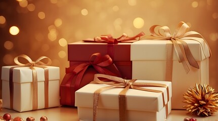 Obraz premium A luxury gift with attractive boxes