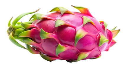 Dragon fruit isolated on white background as transparent. PNG