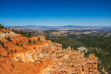 Beautiful scenery at Bryce Canyon from the Rim Trail.