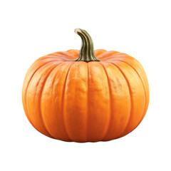 Obraz premium Fresh pumpkin isolated on a transparent background by AI generative. Thanksgiving day