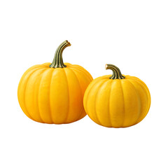 Obraz premium Fresh pumpkin isolated on a transparent background by AI generative. Thanksgiving day