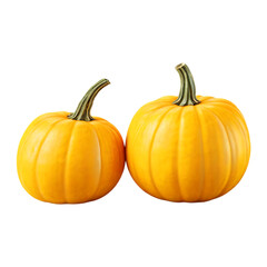 Fototapeta premium Fresh pumpkin isolated on a transparent background by AI generative. Thanksgiving day