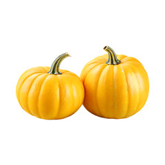 Obraz premium Fresh pumpkin isolated on a transparent background by AI generative. Thanksgiving day